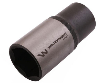 Nasadka sześciokątna 1/2". 32 mm. długa. CrV50BV30. DIN 3124. Waryński