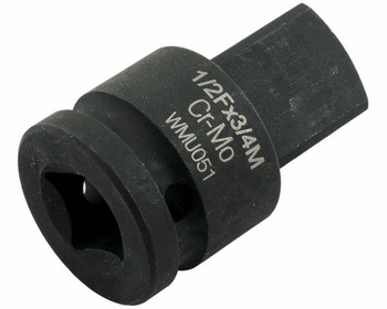 Adapter do nasadek udarowych 1/2" (F) x 3/4" (M). CrMo. Waryński