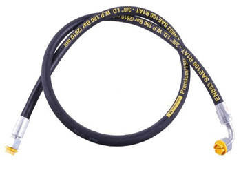 Przewód hydrauliczny 180 bar gwint M18x1.5 prosta/90 stopni L-700mm DN10-1SN (AK-10-700; P11P12) 18MPa Waryński