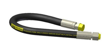 Przewód hydrauliczny gwint M22x1.5 proste L-1300mm DN12-1SN (AB-13-1300; P11P21) 16MPa Waryński