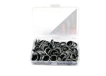 Podkładka metalowo gumowa z prowadzeniem M12 TEGER ( sprzedawane po 100 )