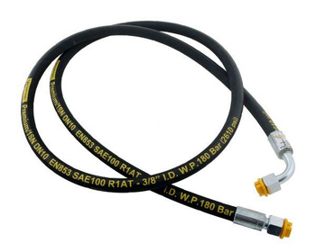 Przewód hydrauliczny gwint M18x1.5 prosta/90 stopni (kolanko) L-2000mm DN10-1SN (AK-10-2000; P11P12) 18.0MPa Waryński