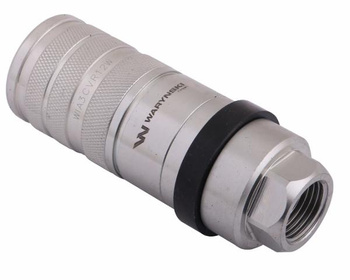 Szybkozłącze hydrauliczne zrywalne seria WIA3CV (3CFPV) 68 l/min gniazdo G1/2"BSP gwint wewnętrzny EURO PUSH-PULL (ISO 7241-A) Waryński