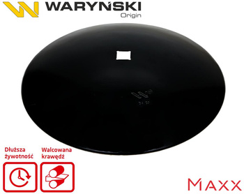 Talerz gładki fi 660 otwór 40x40 stal borowa 6mm WARYŃSKI MAXX W-5195660/42