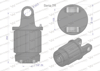 Sprzęgło zapadkowe wału Seria 7R 900 Nm - 1 3/8 Z6 WARYŃSKI