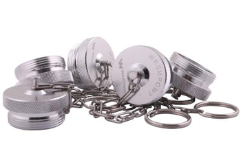 Pokrywa aluminiowa (korek, zaślepka) z gwintem zewnętrznym wkręcany do zaworów skręcanych - wtyczek serii WRS Waryński ( sprzedawane po 5 )