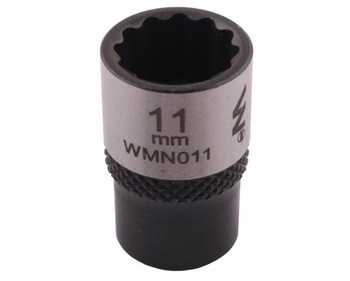 Nasadka dwunastokątna 1/4". 11 mm. CrV50BV30. DIN 3124. Waryński