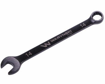 Klucz płasko-oczkowy 14 mm. CrV standard ASME B107-2010 Waryński