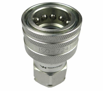 Szybkozłącze hydrauliczne gniazdo M14x1.5 gwint zewnętrzny EURO (9100814G) (ISO 7241-A) Waryński