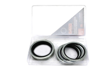 Podkładka metalowo gumowa z prowadzeniem BSP 2" TEGER ( sprzedawane po 10 )