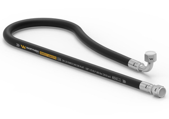 Przewód hydrauliczny gładki z uszczelnieniem - 180 bar gwint M18x1.5 prosta/90 stopni L-1250mm DN10-1SN (AK-10-1250; P11P12) 18MPa Waryński