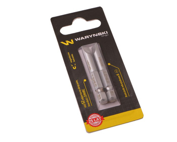 Końcówki wkrętakowe 6 50mm Waryński komplet w blistrze dwusztukowym