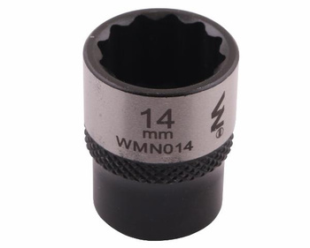 Nasadka dwunastokątna 1/4". 14 mm. CrV50BV30. DIN 3124. Waryński