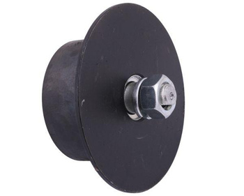 Rolka ogumiona kpl. oś ocynkowana polskie łożyska Anna Waryński