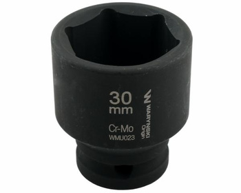 Nasadka udarowa sześciokątna 1/2". 30 mm. CrMo. DIN 3129. Waryński