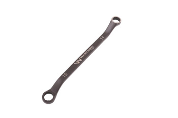 Klucz oczkowy odsadzony 14 x 15 mm. CrV standard ASME B107.9 Waryński