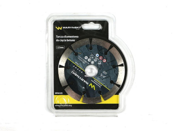 Tarcza diamentowa segmentowa 115x22.23 mm do cięcia betonu Waryński