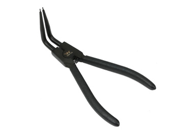 Specjalistyczne szczypce z długimi szczękami do pierścieni osadczych  8" zewnętrzne wygięte Waryński