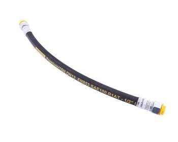 Przewód hydrauliczny 160 bar gwint M22x1.5 prosta płasko/prosta płasko  L-500mm DN12-1SN 16.0MPa Waryński