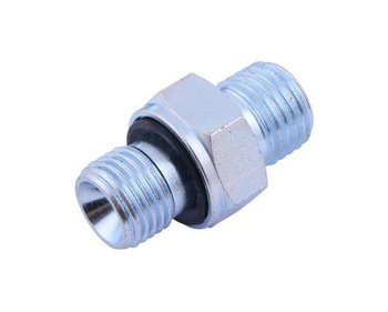 Złącze hydrauliczne proste BB (przyłączka) M16x1.5 (10L) x 3/8" BSP z uszczelnieniem XGE10LR-3/8"ED (G3/8EDX16) Waryński ( sprzedawane po 10 )
