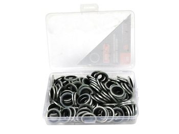 Podkładka metalowo gumowa z prowadzeniem BSP 1/4" TEGER ( sprzedawane po 100 )