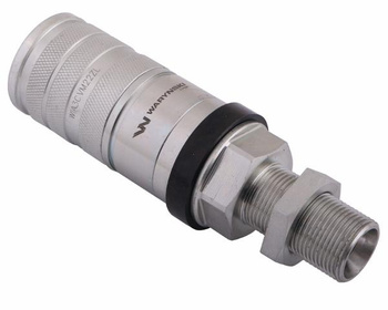 Szybkozłącze hydrauliczne zrywalne seria WIA3CV (3CFPV) 68 l/min gniazdo long M22x1.5 gwint zewnętrzny EURO PUSH-PULL (ISO 7241-A) Waryński