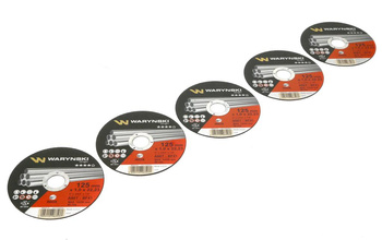 Tarcza do cięciai inoxu 125 x1.0 x22.23 mm Waryński (sprzedawane po 5 szt po 5 szt)