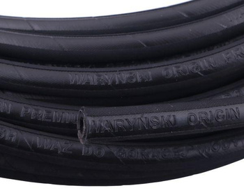 Wąż hydrauliczny do urządzeń myjących (do gorącej wody) DN06 1-oplotowy 250 Bar 155 stopni Waryński (sprzedawany po 50m)