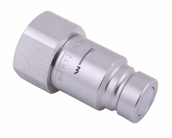 Szybkozłącze hydrauliczne suchoodcinające (rozmiar 1/2) wtyczka G3/4"BSP gwint wewnętrzny ISO16028 Waryński
