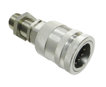 Szybkozłącze hydrauliczne gniazdo long M22x1.5 gwint zewnętrzny EURO PUSH-PULL (9100822GL) (ISO 7241-A) Waryński (opakowanie 50szt)