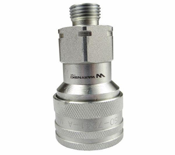 Szybkozłącze hydrauliczne gniazdo M16x1.5 gwint zewnętrzny EURO (9100816G) (ISO 7241-A) Waryński
