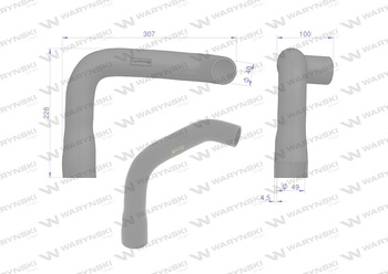 Przewód chłodnicy 3384380M1 WARYŃSKI