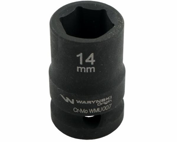 Nasadka udarowa sześciokątna 1/2". 14 mm. CrMo. DIN 3129. Waryński