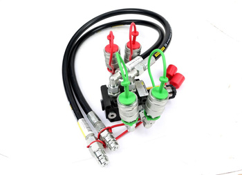 Zestaw hydrauliczny dodatkowej sekcji rozdzielacza z dzielnikiem. szybkozłączami i przewodami 330bar 50l/min Waryński