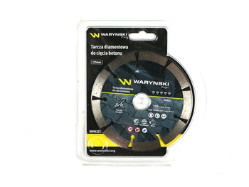 Tarcza diamentowa segmentowa 125x22.23 mm do cięcia betonu Waryński