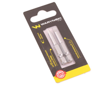 Końcówki wkrętakowe 5 50mm Waryński komplet w blistrze dwusztukowym
