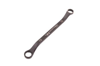 Klucz oczkowy odsadzony 18 x 19 mm. CrV standard ASME B107.9 Waryński