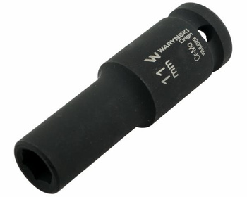 Nasadka udarowa sześciokątna długa 1/2". 11 mm. CrMo. DIN 3129. Waryński
