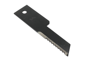 Nóż stały rozdrabniacz słomy sieczkarnia uzębiony 198x50x3mm otwór 13 zastosowanie 322291650 New Holland WARYŃSKI ( sprzedawane po 25 )