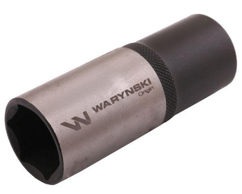 Nasadka sześciokątna 1/2". 22 mm. długa. CrV50BV30. DIN 3124. Waryński