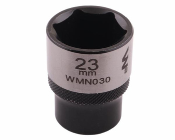 Nasadka sześciokątna 1/2". 23 mm. CrV50BV30. DIN 3124. Waryński