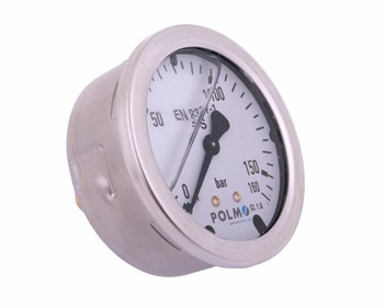 Manometr glicerynowy M63 0-160 bar tylne przyłącze G1/4" POLMO