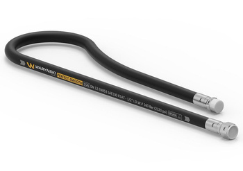 Przewód hydrauliczny gładki z uszczelnieniem - gwint M22x1.5 proste L-1100mm DN12-1SN (AB-13-1100; P11P21) Cyklop (7214/07-099/0) 16.0MPa Waryński