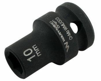 Nasadka udarowa sześciokątna 1/2". 10 mm. CrMo. DIN 3129. Waryński