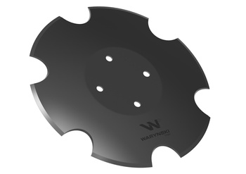 Talerz uzębiony fi 330 otwór 4x98 stal borowa WARYŃSKI R