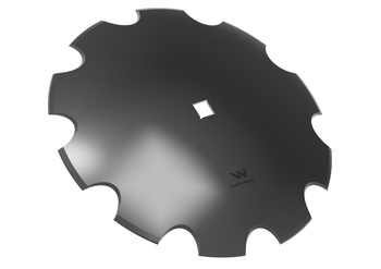 Talerz uzębiony Z-10 fi 610 otwór 35x35 grubość 6 mm stal borowa WARYŃSKI R