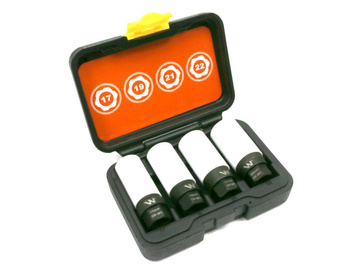 Zestaw nasadek udarowych 1/2 z uchwytem kluczowym. do awaryjnego odkręcania 5 el Waryński