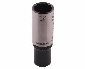 Nasadka dwunastokątna 1/4". 12 mm. długa. CrV50BV30. DIN 3124. Waryński