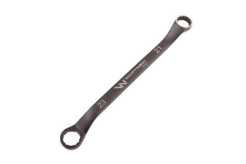 Klucz oczkowy odsadzony 21 x 23 mm. CrV standard ASME B107.9 Waryński