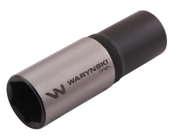 Nasadka sześciokątna 1/2". 18 mm. długa. CrV50BV30. DIN 3124. Waryński